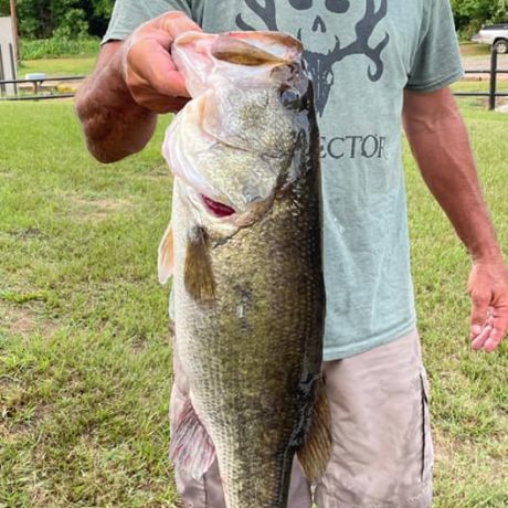 Man holding fish